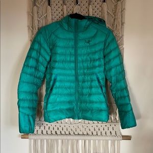 Teal acrteryx jacket